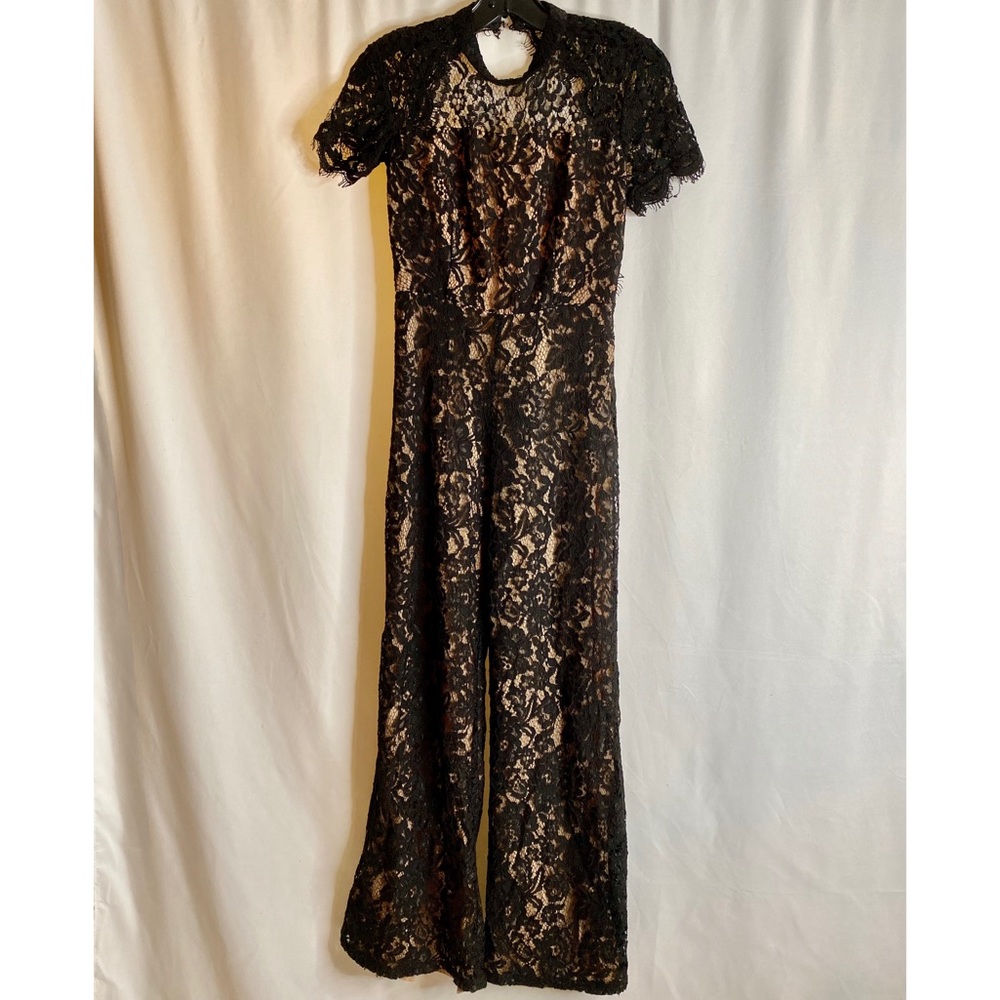 New Lace Black Jumpsuit